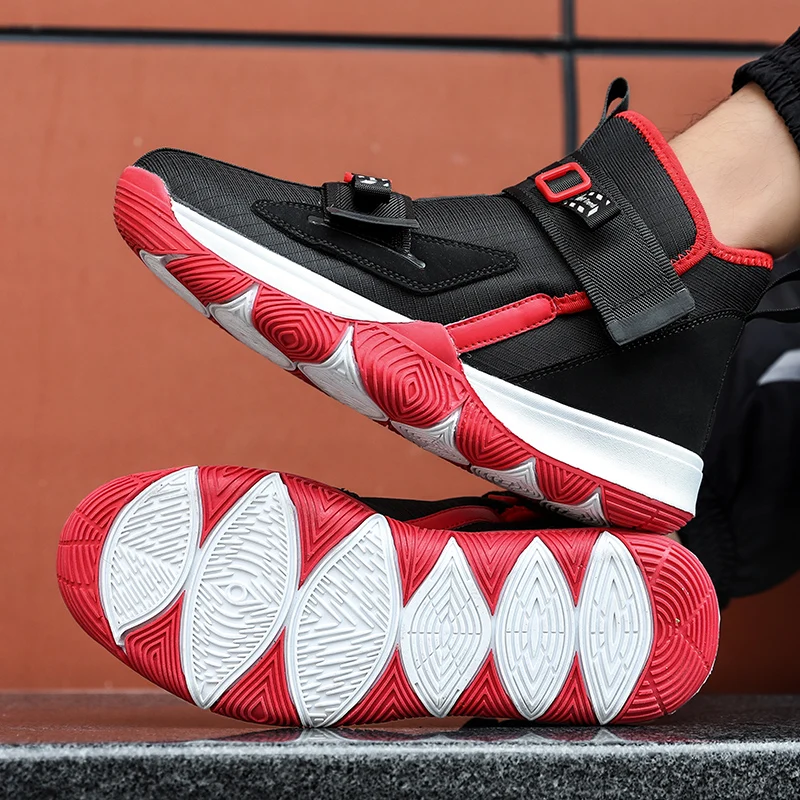 Дизайнерские мужские кроссовки с высоким берцем Баскетбольная обувь Мужская