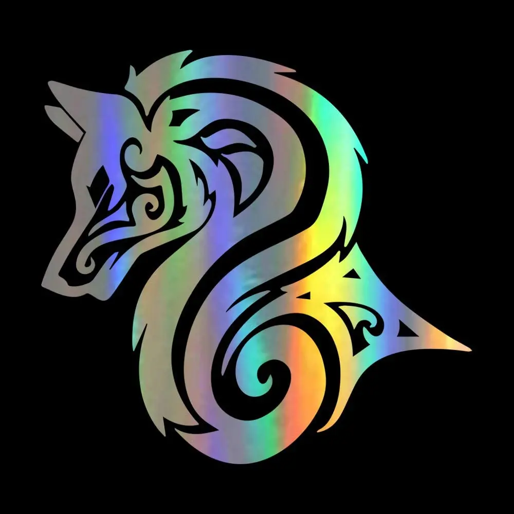 

Meitinalife Wolves on Board Funny Car Stickers and Decals 3D Cartoon Cute Wolf Car Bumper Sticker