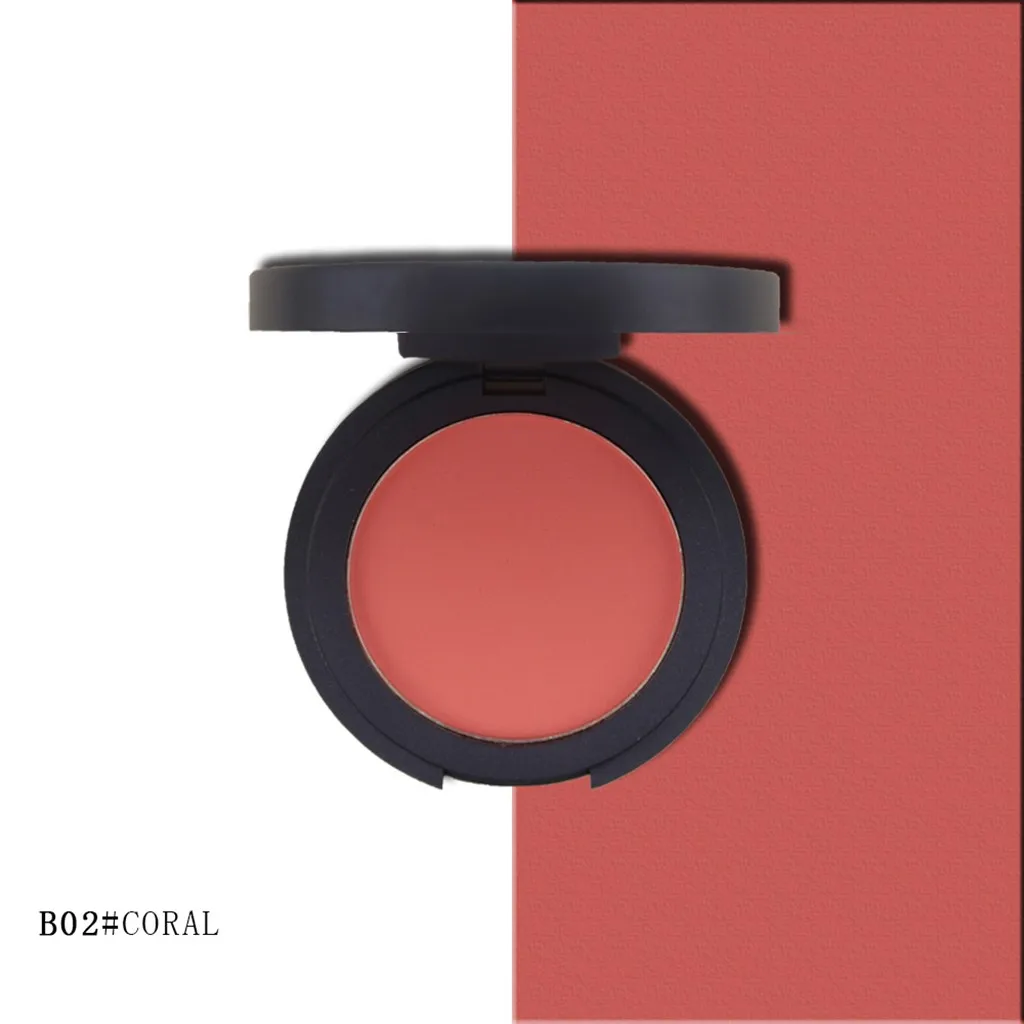 Косметический глазурованный румяна гладкий тупой светильник натуральный яркий