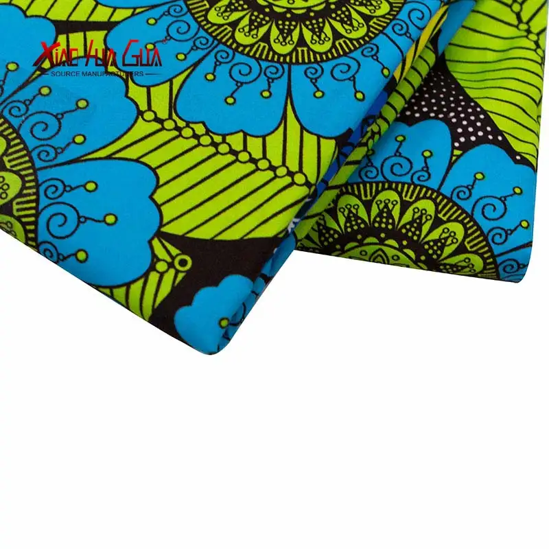 

Free shipping Ankara African Wax Veritable Real Wax Fabric Polyester Sewing Dress Material 6yards/One Pieces FP6352