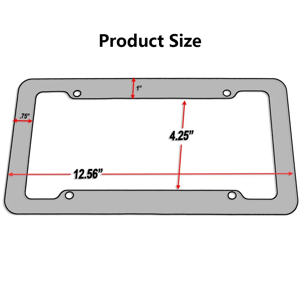 Автомобильный номерной знак Универсальный американский Противоугонный рамка