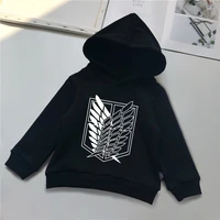 japanese anime attack on titan hoodie graphic graphics shingeki no kyojin printed casual harajuku sweatshirt top clothes fit kid