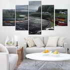 Nurburgring Раллийная дорога спортивный автомобиль трек Печать на холсте картины 5 шт. Пейзаж Настенный художественный постер гостиная домашний декор картины