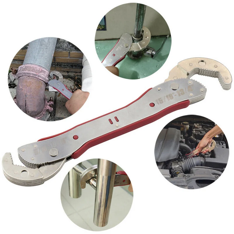 

Wrench 9-45mm Adjustable Multi-function Purpose Spanner Tools Universal Wrench Pipe Home Hand Tools Water Pipe Wrench