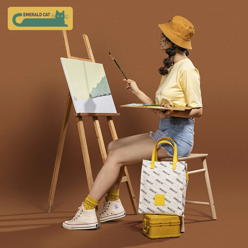 2019 модные женские сумки через плечо с изумрудным котом сумка-тоут для девочек на