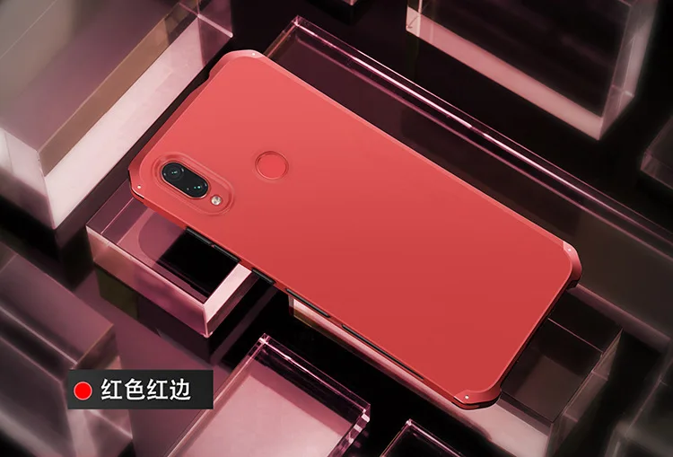 Текстурированная анти-осенняя Металлическая Рамка PC задняя для Redmi Note 7 5 Note7 Global алюминиевый сплав бампер чехол Note 6 Pro крышка с подарком