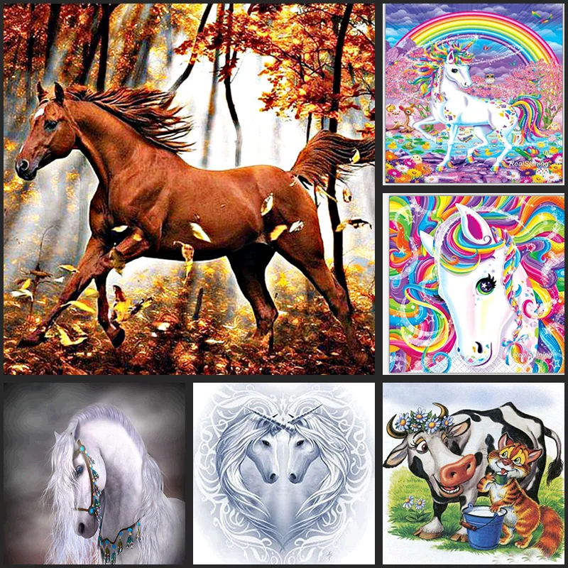 Алмазная 5D картина сделай сам с полными стразами алмазная вышивка животные 3D