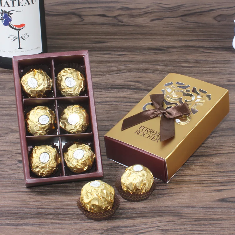 Новые свадебные сувениры и Подарочная коробка для детских конфет Ferrero Rock сладкие