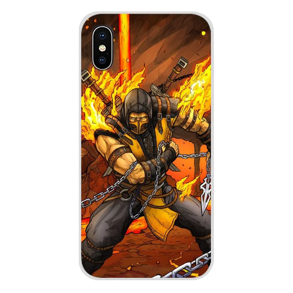 Скорпион в Mortal Kombat аксессуары телефон оболочка Чехлы для Xiaomi Redmi 4A S2 Note 3 3S 4 4X5 Plus 6 7