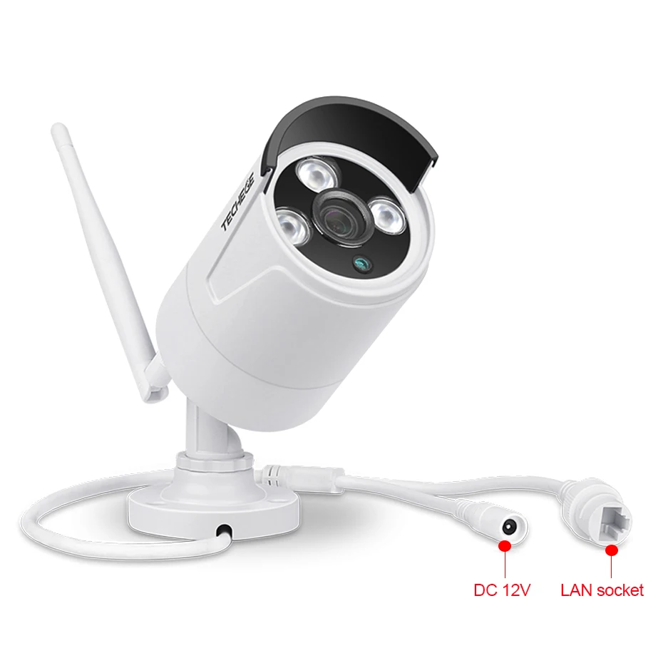 Techege 1080P Беспроводная система видеонаблюдения 4CH HD WiFi NVR комплект 2MP Открытый Антивандальный Купол IP Wifi камера система безопасности наблюдения