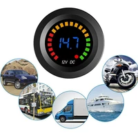 led digital color display voltmeter volt panel meter for 12v car motorcycle voltage meter tachometers