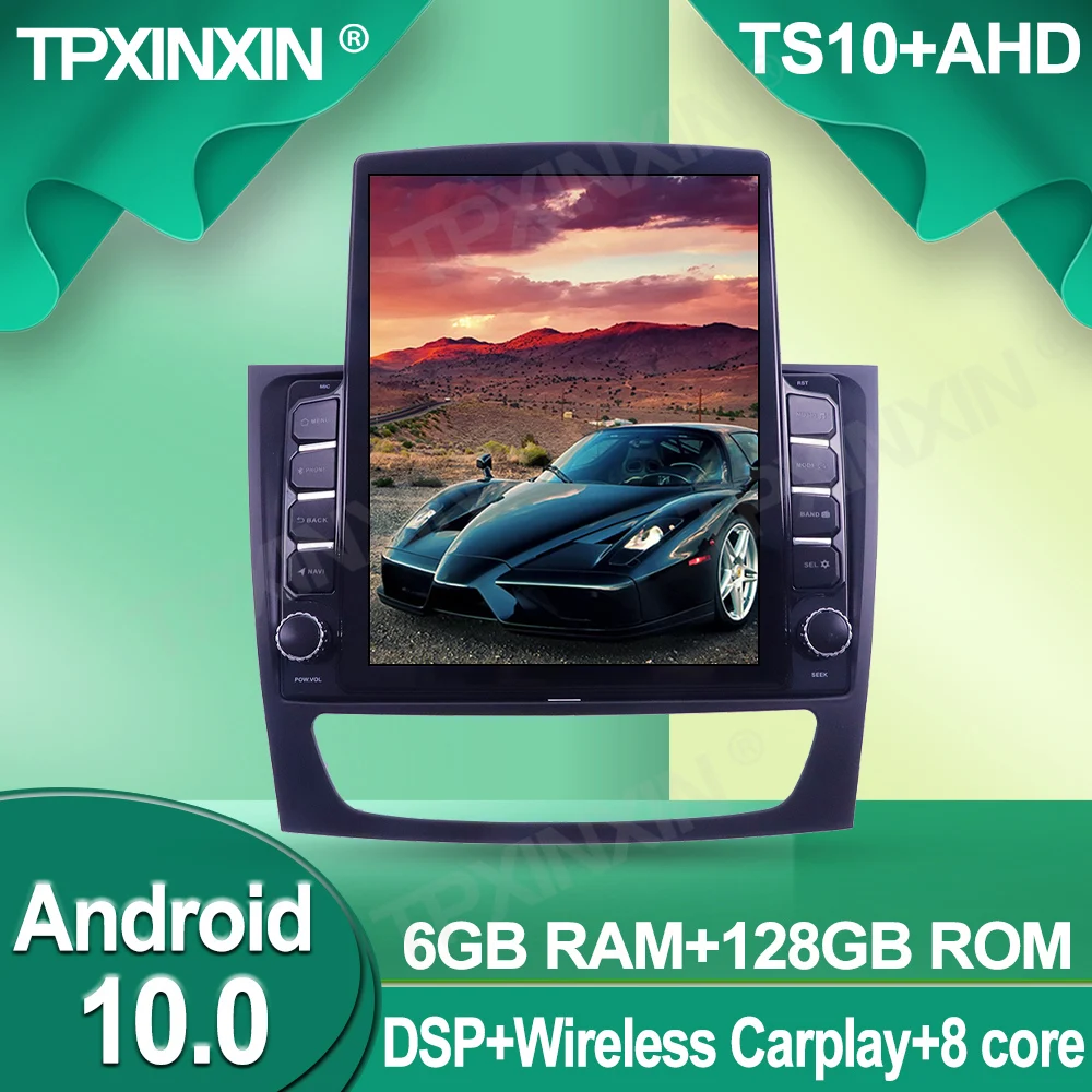 

For Mercedes-Benz E/C-Class W211 Android Wireless Carplay Touch screen Stereo Receiver 6+128G Car Radio player Radio IPS Screen