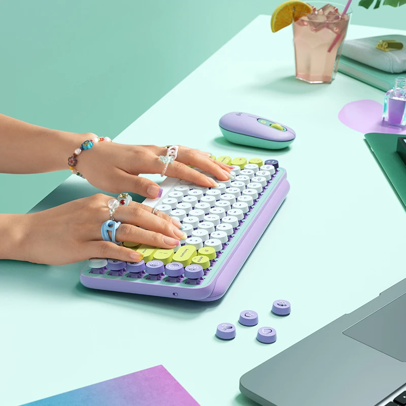 Мышь Logitech POP Беспроводная Бесшумная Bluetooth высокая точность | Компьютеры и офис