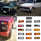 Автомобильный Боковой габаритный фонарь s для Lada URBAN, Niva 4x4 1995-2019, желтыйбелый светодиодный указатель поворота для Niva, боковой габаритный фонарь