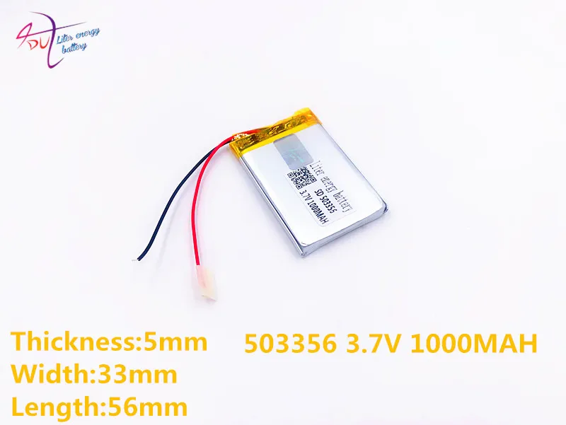 503356 503555 литровый аккумулятор 3 7 В полимерная литиевая батарея MP4 MP5 1000 мАч игровой