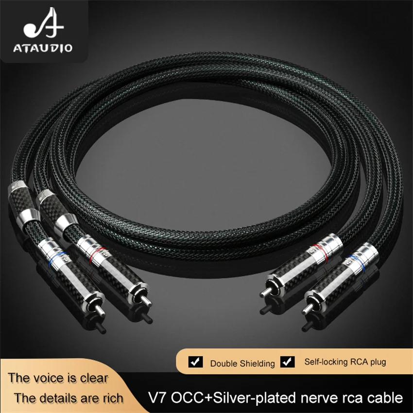 

YYAUDIO Hifi RCA кабель высокого качества OCC медь 2RCA штекер-штекер RCA аудио кабель витая пара