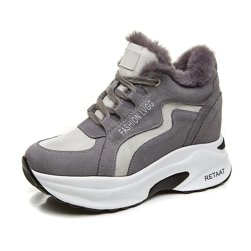 

Leisure sneakers women's fashion casual hundred-set dad shoes plus velvet warm plus women's shoes