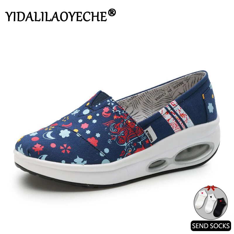 Модная женская обувь на плоской подошве парусиновые Балетки с круглым носком и