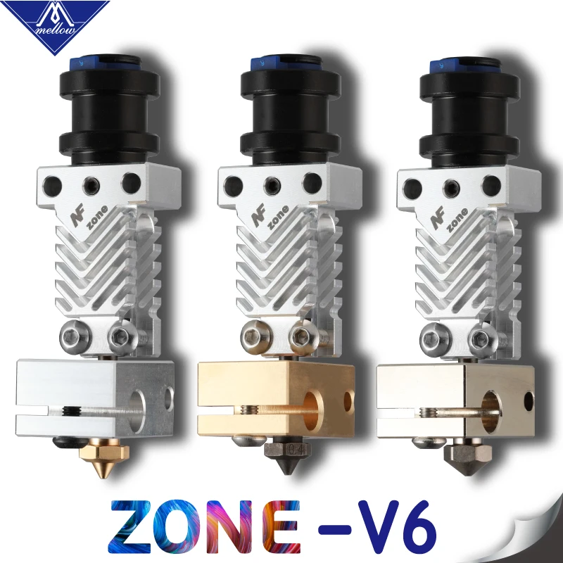 Мягкий NF Zone v6 J head Hotend экструдер Bowden в комплекте аэрокосмических материалов для E3d V6 Вентилятор охлаждения