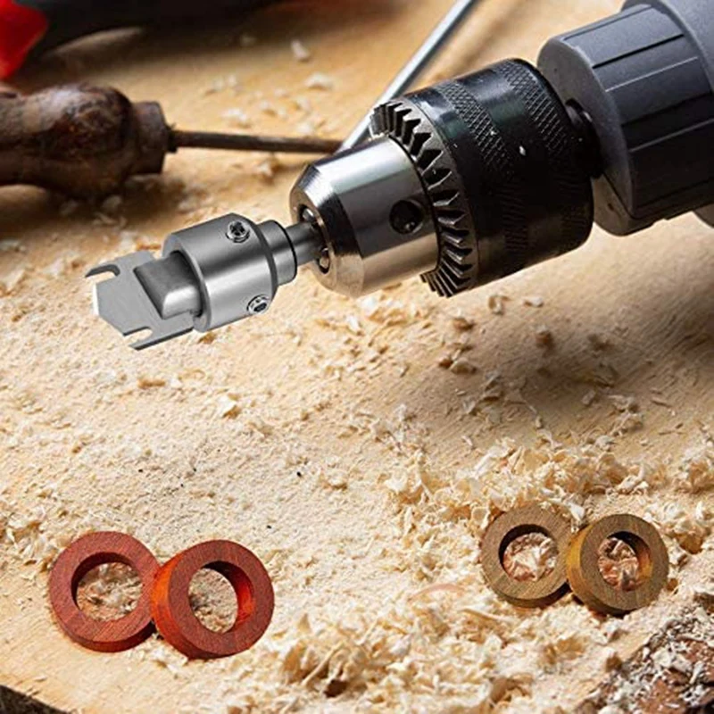 

6Pcs Wooden Thick Ring Maker Ring Drill Bit Set Wooden Ring Maker Steel Wood Bead Drill Bit for DIY Rings Making Jewelry