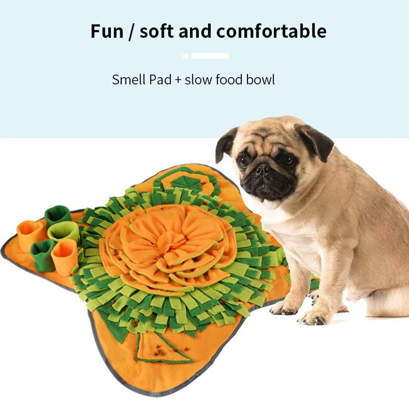 71x71 см собака игрушки-пазлы медленно Кормление Еда коврик Мягкие тренировочные