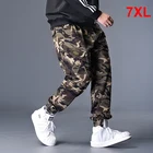 Джоггеры мужские повседневные, уличная одежда, брюки-карго, камуфляжные военные тактические Спортивные штаны, размера плюс Размер 7XL HX411