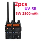 2шт 2022 BAOFENG uv-5r v5r hf приемопередатчик для walk talk vox sos светодиодный фонарик fm радио связь 10 км Охота 2 way Радио