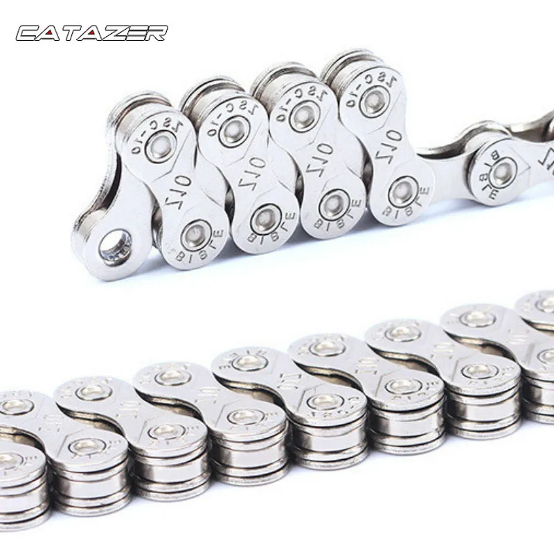 

Bicycle Chain Mountain Bike 10 Speed Chain Bicycle Road Bike 20 30 Speed XT Full Plating Anti-corrosive Chain with Magic Buckle