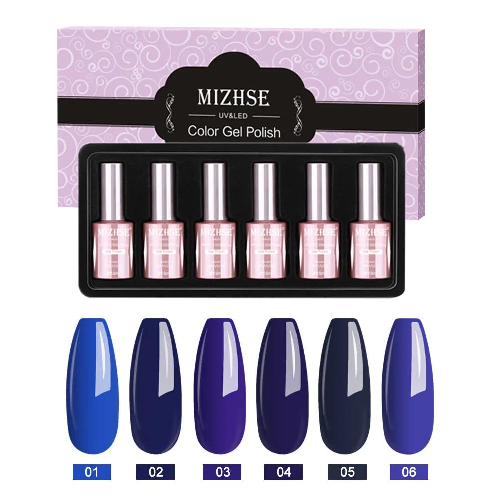 MIZHSE, 18 мл, Гель-лак, Гель-лак, УФ-гель, светодиодный, лампа, Гель-лак, дизайн ногтей, лак для ногтей, 6 шт. в наборе, УФ-смола, цвет, грунтовка - Цвет: P24