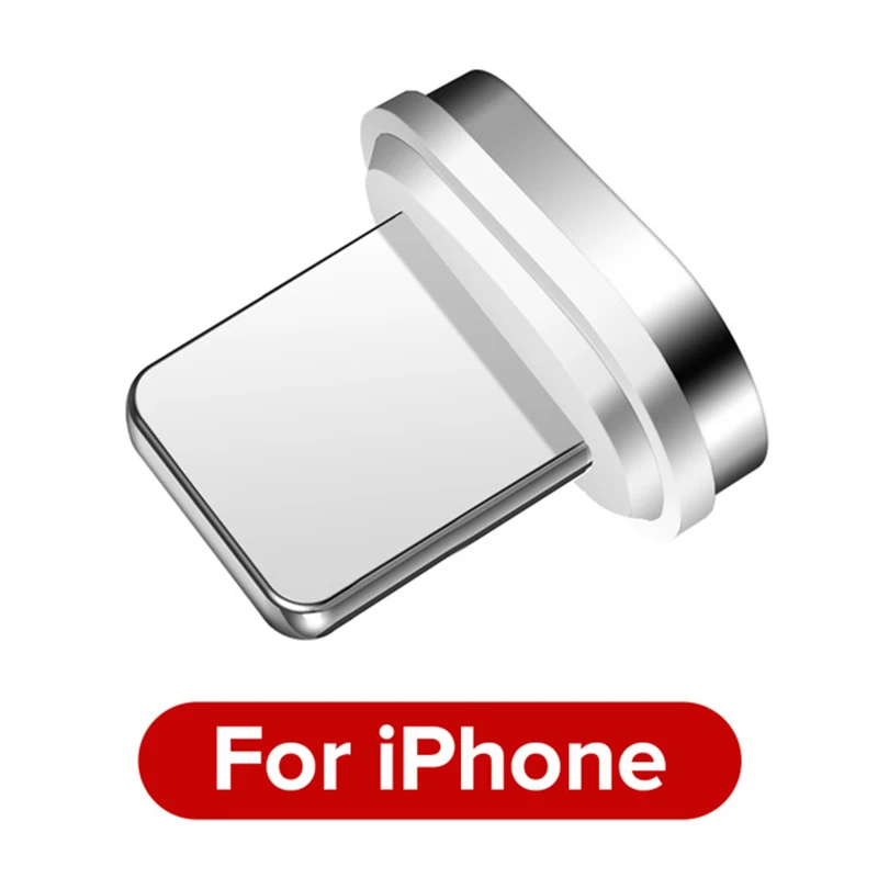 iPhone Plug Магнитный кабель Venroii mi cro usb type C для samsung S8 S9 S10 Xiaomi mi 9 3A huawei P20 Быстрая зарядка type-C Магнитный зарядный шнур - Цвет: iPhone Plug