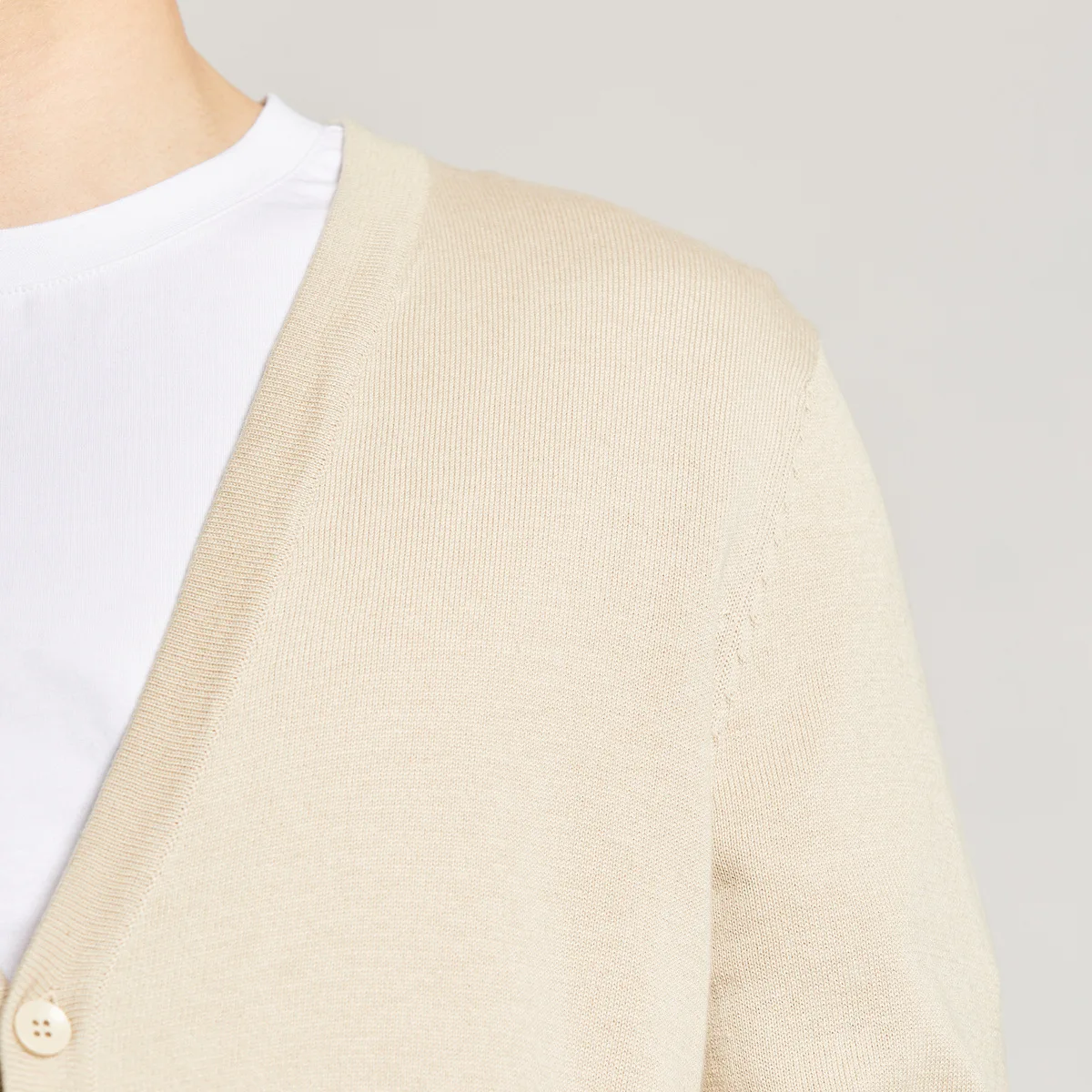 

Men's V-neck Wool Cardigan Autumn Spring Warm Solid Slim Fit Long Sleeve Perfect Quality Clothes Knitted Cotton Casual Sweaters