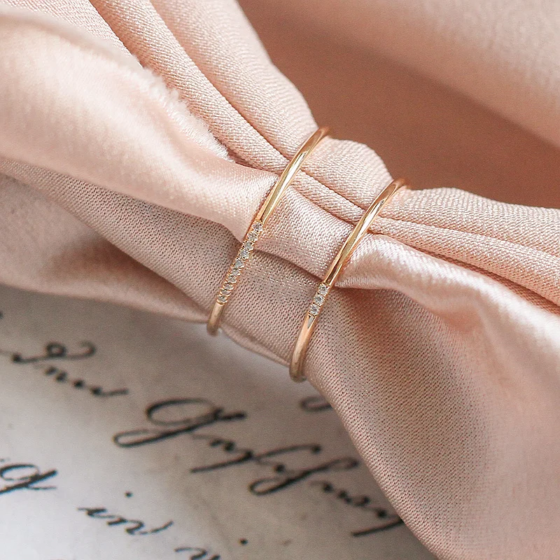 Женское кольцо в стиле бохо с фианитами 14 к | Украшения и аксессуары