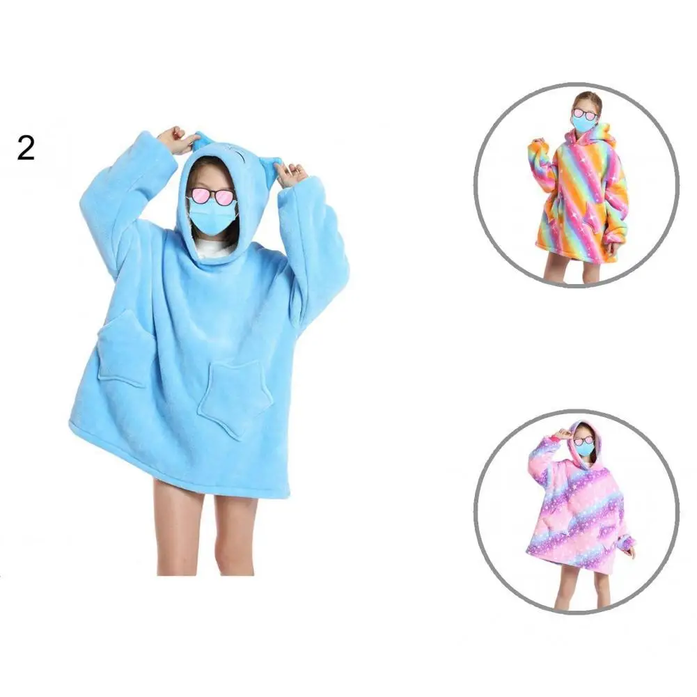 

Удобная детская многоцелевая усадочная ночная рубашка с капюшоном, плотная для выцветания ночная рубашка с капюшоном, многофункциональная...