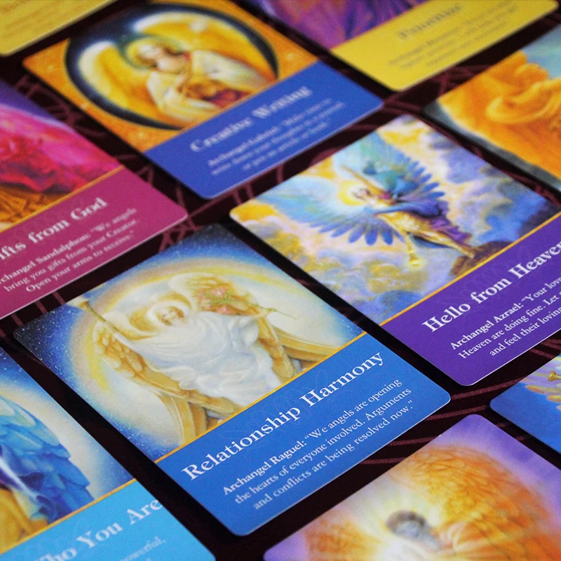 2021 New Arrive Arch Angel Oracle Card 78pcs Tarot Full English Version Playing With Electronic Manual Table Game Gift | Спорт и