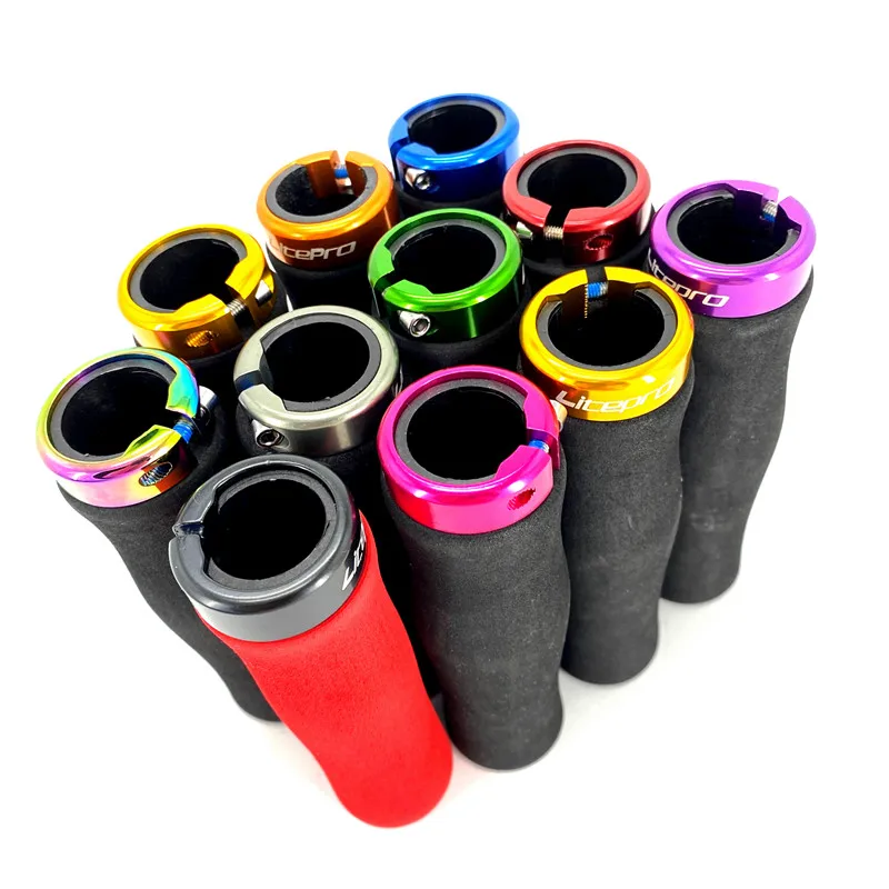 Литепро Вело Ручка 22.2мм 132мм Комфортная Губка Единичная Фиксирующая Кольцо Ручки Грипсы Горного Велосипеда MTB Mountain Складной Велосипед