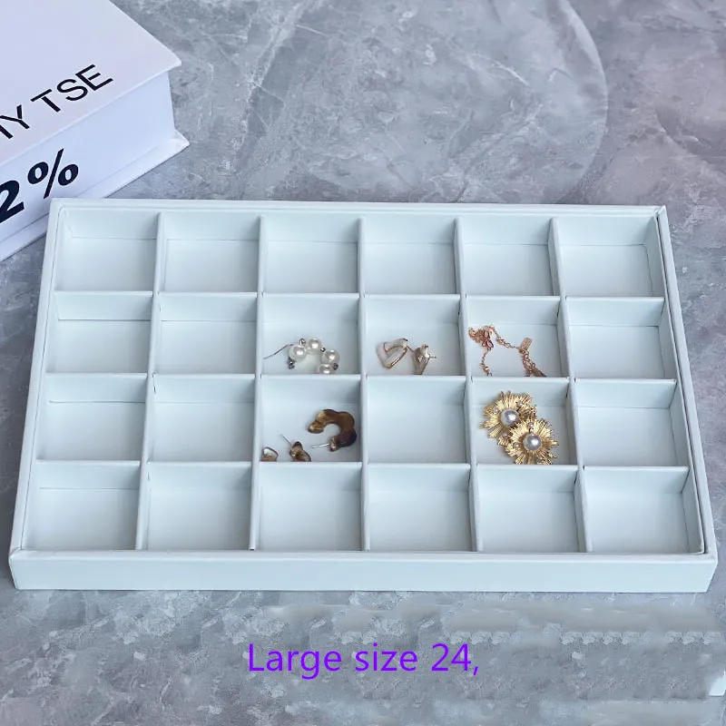 Поднос для демонстрации колец и серег из ПУ кожи органайзер модных ювелирных