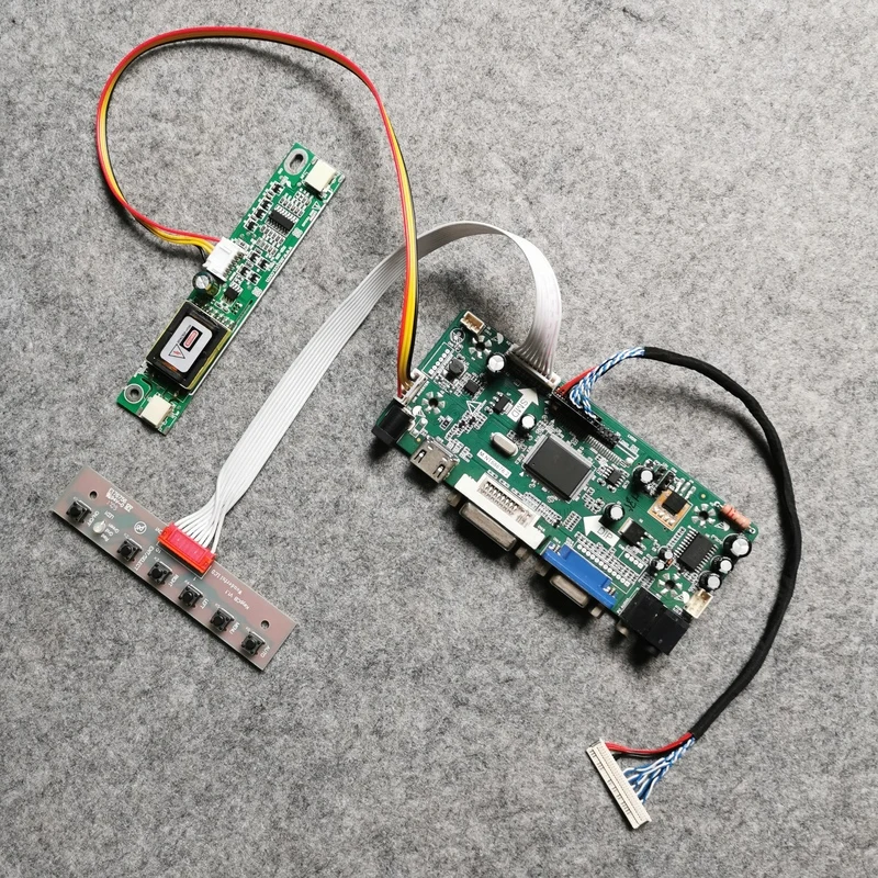 30-контактный LVDS подходит CLAA185WA02/03/05/LQ185T1LGN2/TMS156WX1 матрица 2-CCFL VGA + DVI M.NT68676 ЖК-дисплей