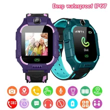 Childrens Smart Watch Kids Phone Watch Smartwatch For Boys Girls With Sim Card Photo Waterproof IP67 Gift For IOS Android