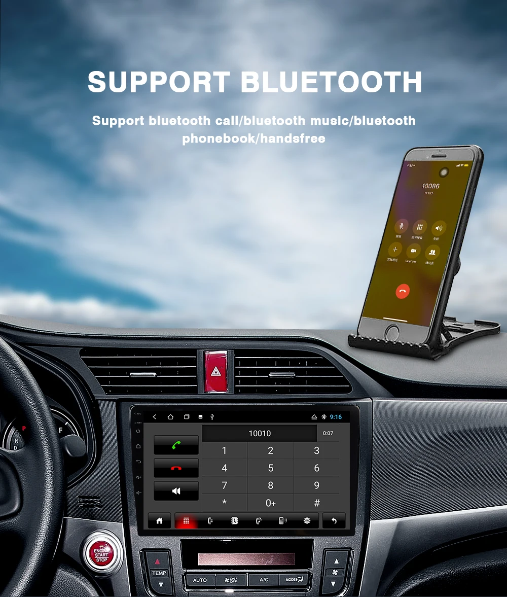 Автомагнитола EKIY 9 ''ips 2Din Android 9,1 для Citroen C4 C-Triomphe C-Quatre 2004-2009 Автомобильный dvd-плеер автомобильный мультимедийный плеер