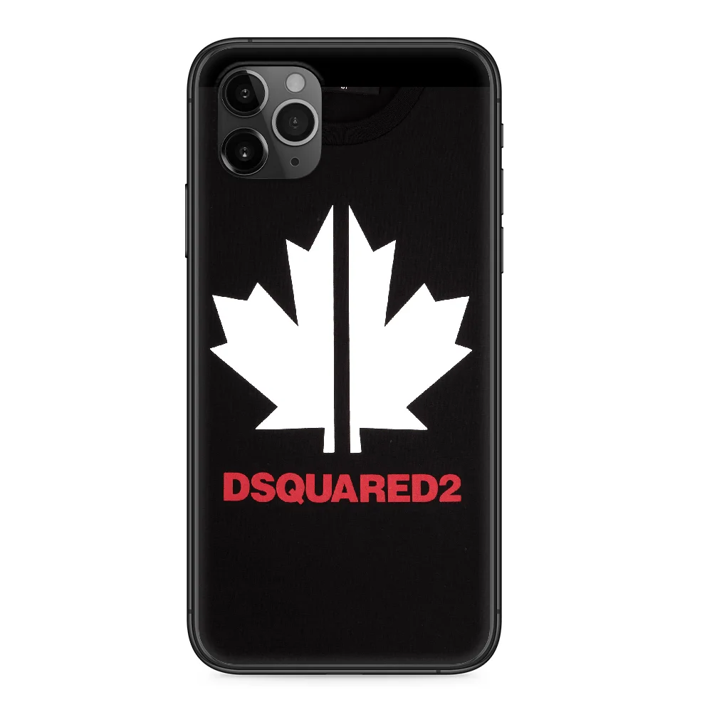 

Designer Dsquared2 Phone Case cover For Iphone 12 11 8 7 6 5 XR PLUS X XS PRO SE 2020 MAX Mini black coque painting Etui trend