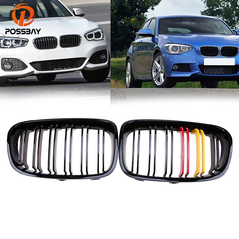 Передняя почечная гриля POSSBAY гоночные грили для BMW 1 Series F20 114d/114i/116d/116d ed 5 door 2011 2015