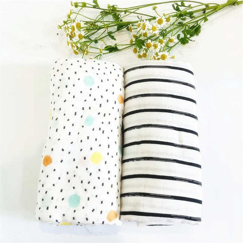 V 120 см детское одеяло хлопковое муслиновое Пеленальное Одеяло качество лучше чем