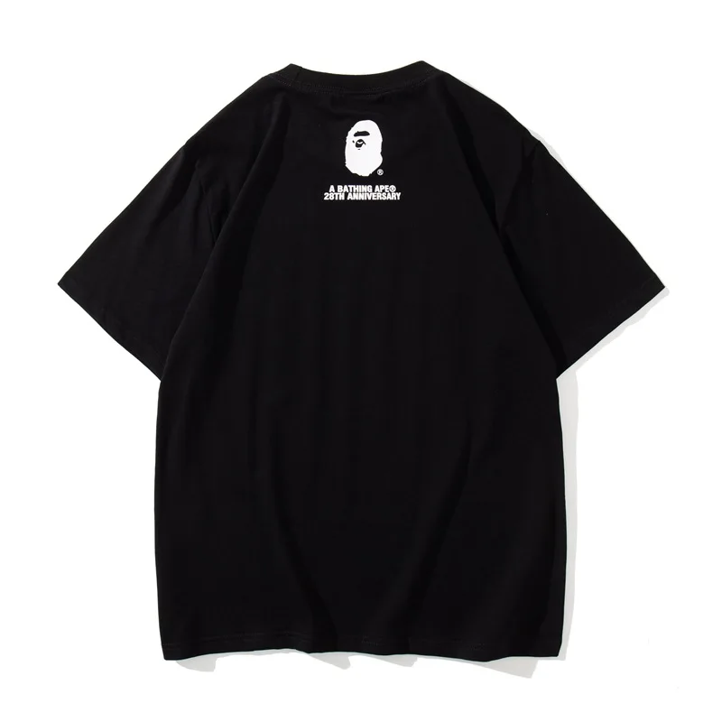 

2021 new trendy brand cotton T-shirt BAPE camouflage bear short-sleeved T-shirt men and women with the same paragraph