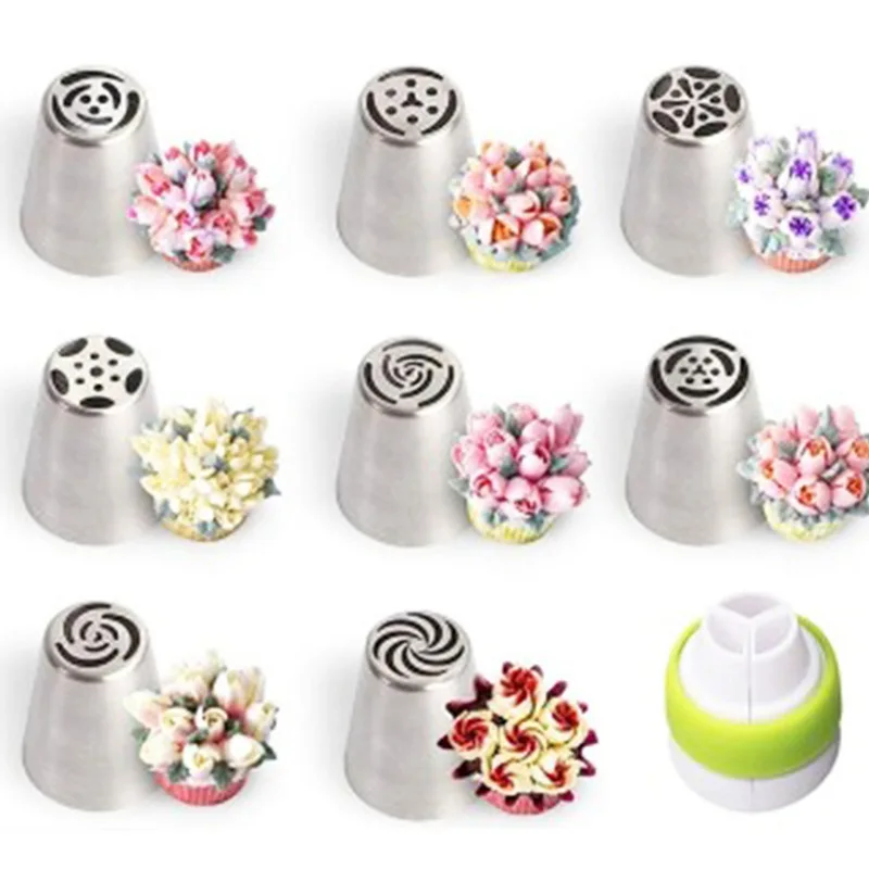 Новый набор для торта с маслом фонарь крем рта Сжимаемый лист рождественское