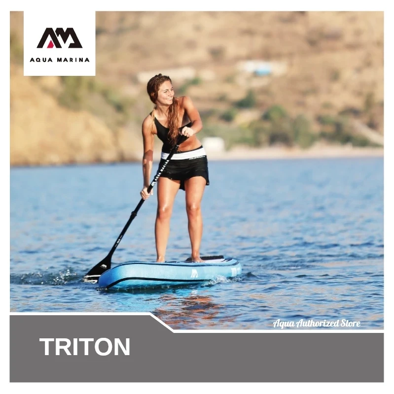Доска для серфинга Aqua Marina 2019 TRITON надувная доска сапсерфинга водного спорта 340x81x15