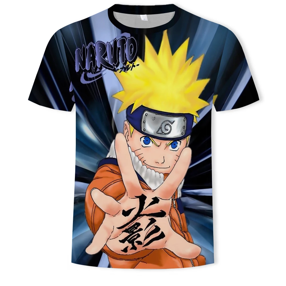

Summer Anime T-Shirt Men's Harajuku Shirt Japanese Street Boys and Girls Clothing 2021 Otaku Cartoon Loose Comfortable Top