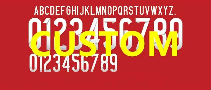 Colombia Print Number Custom Name Patches Badges Stamping - Цвет: CUSTOM
