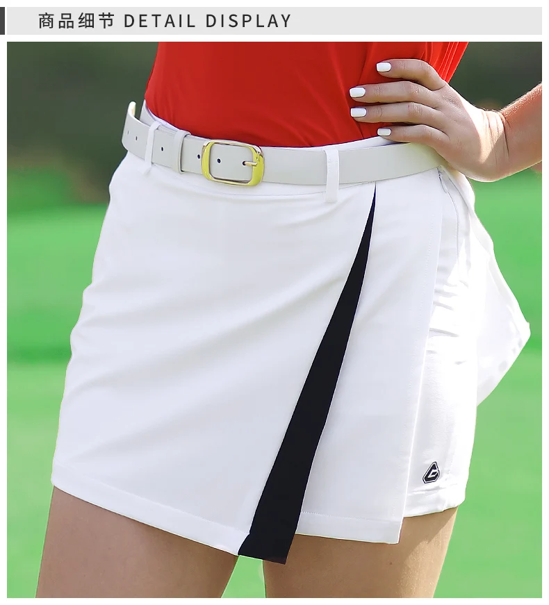 PGM Golf Tennis Baseball Women Shorts Stitching Skirt Lady Sportswear Ball Clothing Culottes Underskirt Pleated Slim Dry Fit