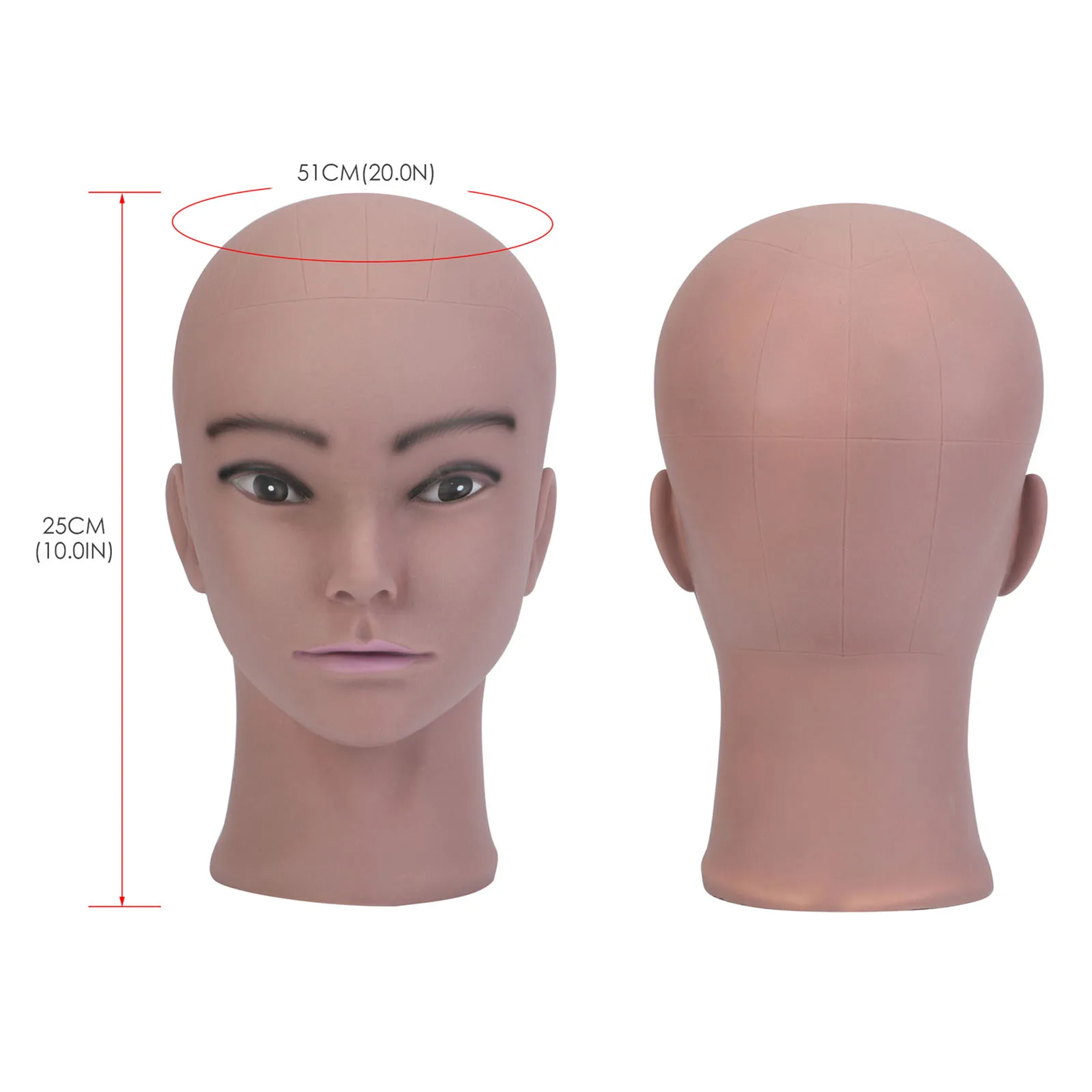 20 ''афро лысый манекен головной парик делая стиль отображения Парикмахерская