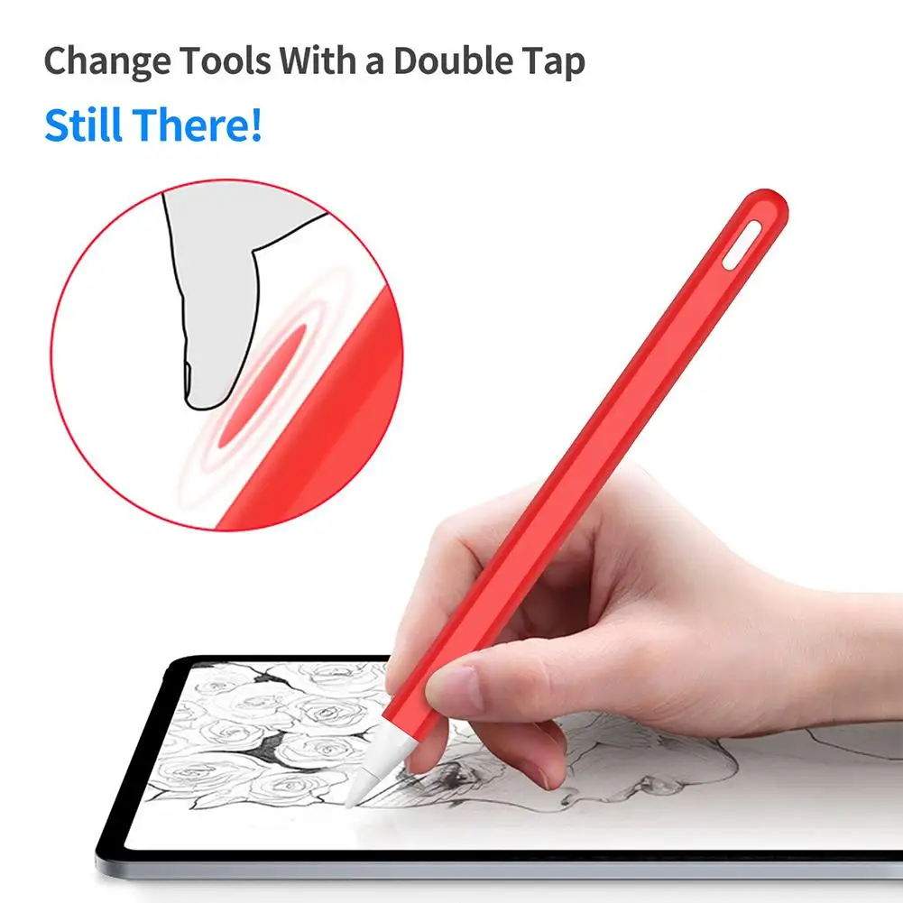 

Силиконовый емкостный чехол для стилуса, защитный чехол для Apple i-Pad Pencil 2